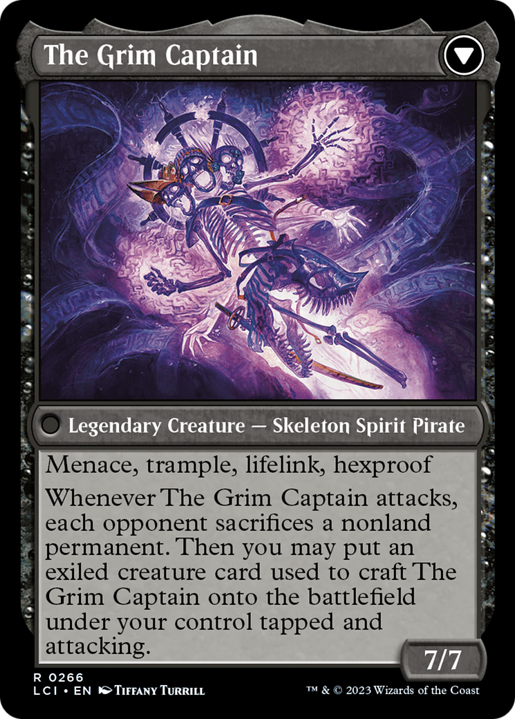 Throne of the Grim Captain // The Grim Captain [The Lost Caverns of Ixalan Prerelease Cards] | Deep Dive Games St. Marys