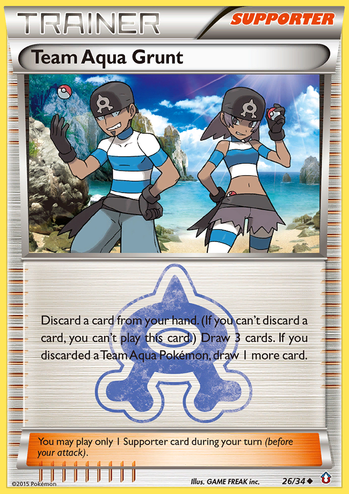 Team Aqua Grunt (26/34) [XY: Double Crisis] | Deep Dive Games St. Marys