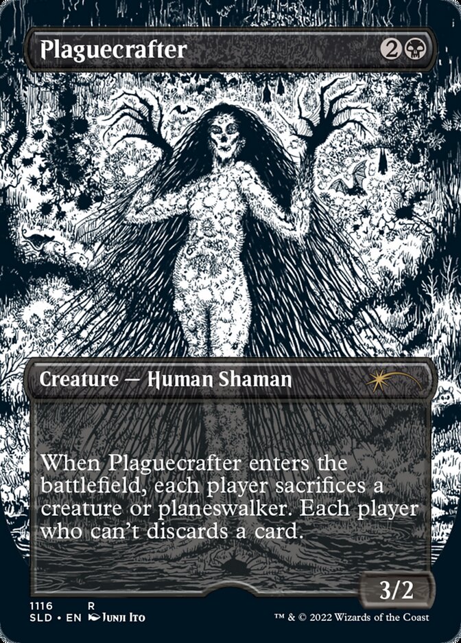 Plaguecrafter (Borderless Etched Foil) [Secret Lair Drop Series] | Deep Dive Games St. Marys