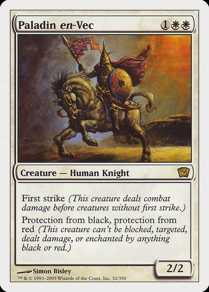 Paladin en-Vec (9th Edition) [Oversize Cards] | Deep Dive Games St. Marys