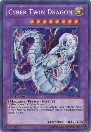 Cyber Twin Dragon [LCGX-EN180] Secret Rare | Deep Dive Games St. Marys