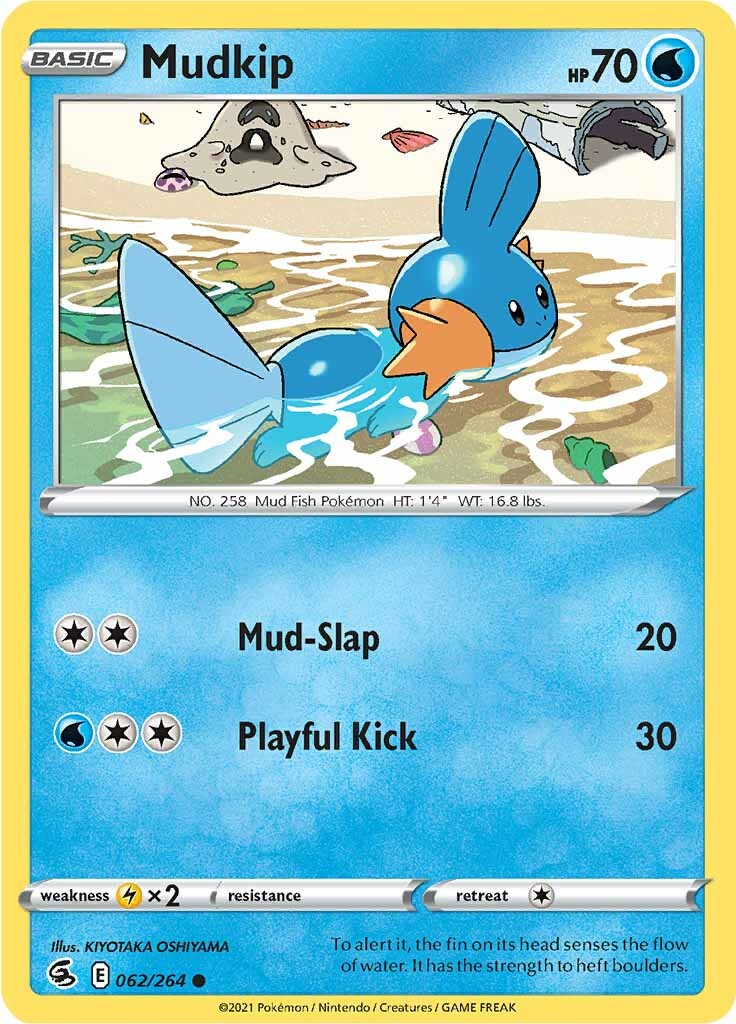 Mudkip (062/264) [Sword & Shield: Fusion Strike] | Deep Dive Games St. Marys