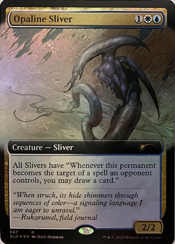 Opaline Sliver (Extended Art) [Secret Lair Drop Promos] | Deep Dive Games St. Marys