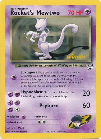 Rocket's Mewtwo (8) (Jumbo Card) [Best of Promos] | Deep Dive Games St. Marys