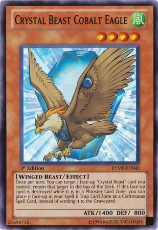 Crystal Beast Cobalt Eagle [RYMP-EN045] Super Rare | Deep Dive Games St. Marys