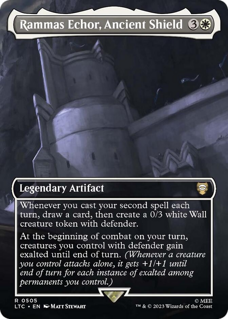 Rammas Echor, Ancient Shield (Borderless) [The Lord of the Rings: Tales of Middle-Earth Commander] | Deep Dive Games St. Marys