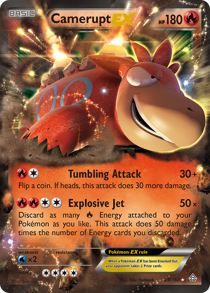 Camerupt EX (29/160) [XY: Primal Clash] | Deep Dive Games St. Marys