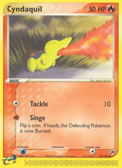 Cyndaquil (59/100) [EX: Sandstorm] | Deep Dive Games St. Marys