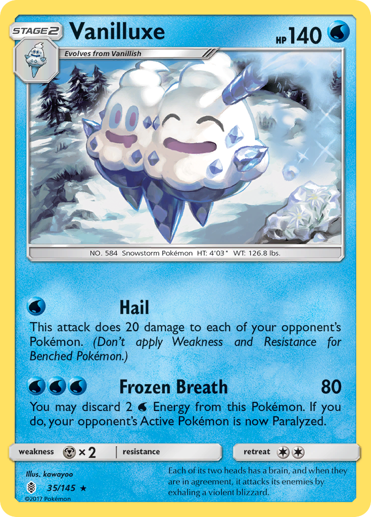 Vanilluxe (35/145) [Sun & Moon: Guardians Rising] | Deep Dive Games St. Marys