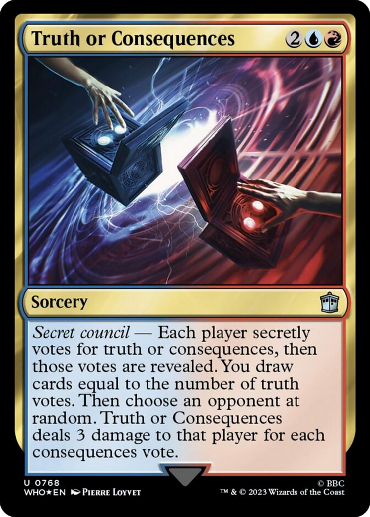 Truth or Consequences (Surge Foil) [Doctor Who] | Deep Dive Games St. Marys