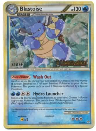 Blastoise (13/95) (Staff Prerelease Promo) [HeartGold & SoulSilver: Black Star Promos] | Deep Dive Games St. Marys