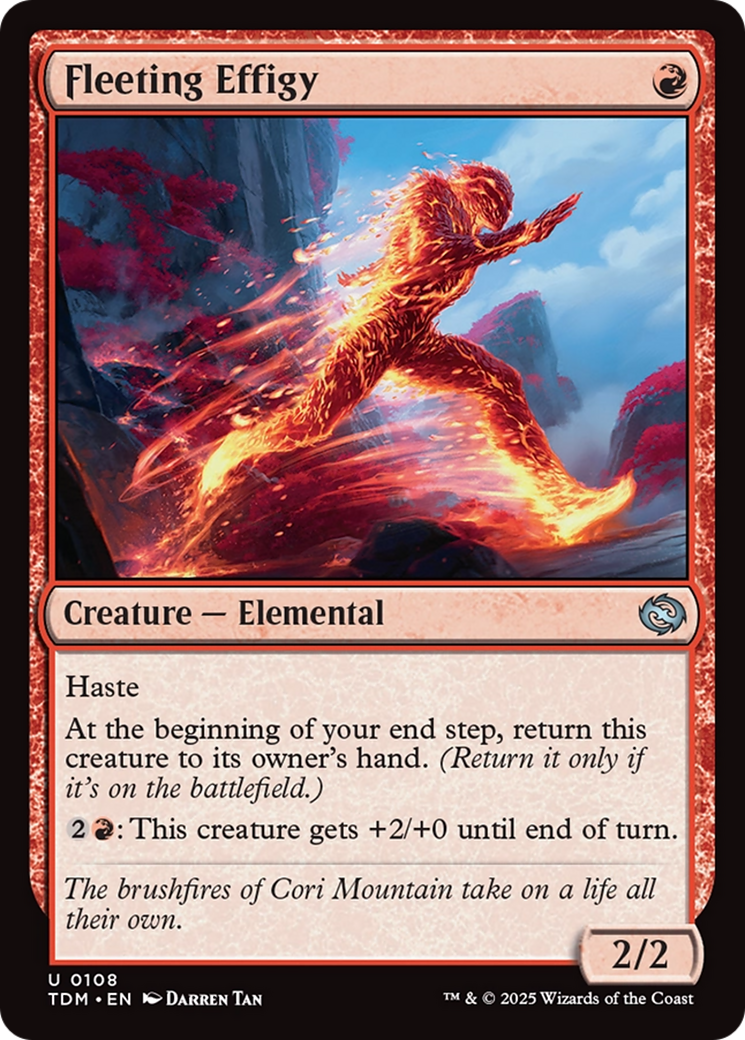 Fleeting Effigy [Tarkir: Dragonstorm] | Deep Dive Games St. Marys