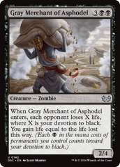 Gray Merchant of Asphodel [Duskmourn: House of Horror Commander] | Deep Dive Games St. Marys