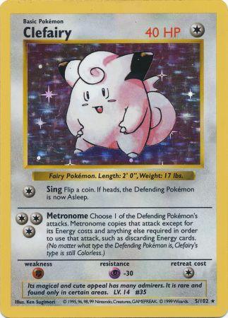 Clefairy (5/102) [Base Set Shadowless Unlimited] | Deep Dive Games St. Marys