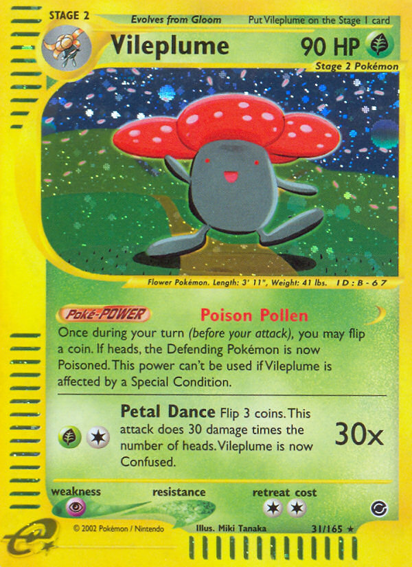 Vileplume (31/165) [Expedition: Base Set] | Deep Dive Games St. Marys