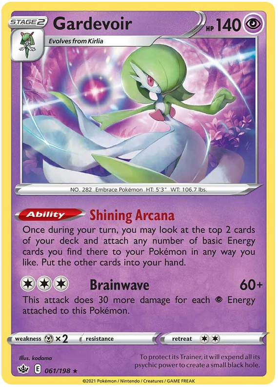 Gardevoir (061/198) (Theme Deck Exclusive) [Sword & Shield: Chilling Reign] | Deep Dive Games St. Marys