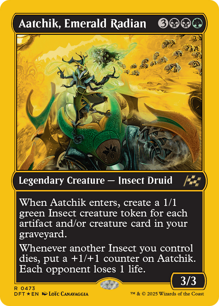 Aatchik, Emerald Radian (First-Place Foil) [Aetherdrift] | Deep Dive Games St. Marys