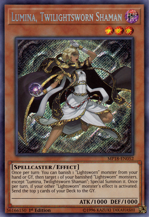 Lumina, Twilightsworn Shaman [MP18-EN052] Secret Rare | Deep Dive Games St. Marys