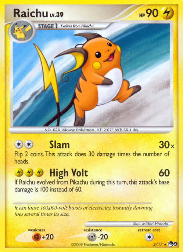 Raichu (3/17) [POP Series 9] | Deep Dive Games St. Marys