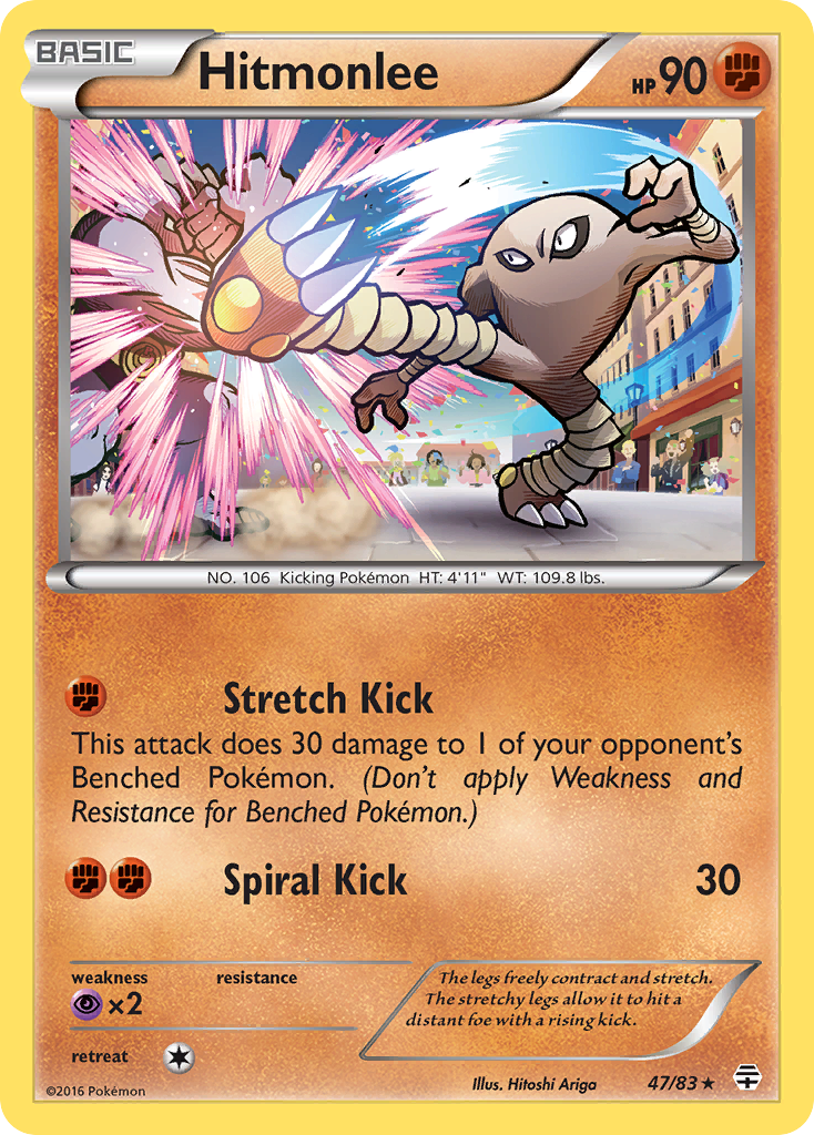 Hitmonlee (47/83) [XY: Generations] | Deep Dive Games St. Marys