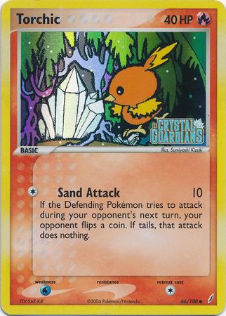 Torchic (66/100) (Stamped) [EX: Crystal Guardians] | Deep Dive Games St. Marys