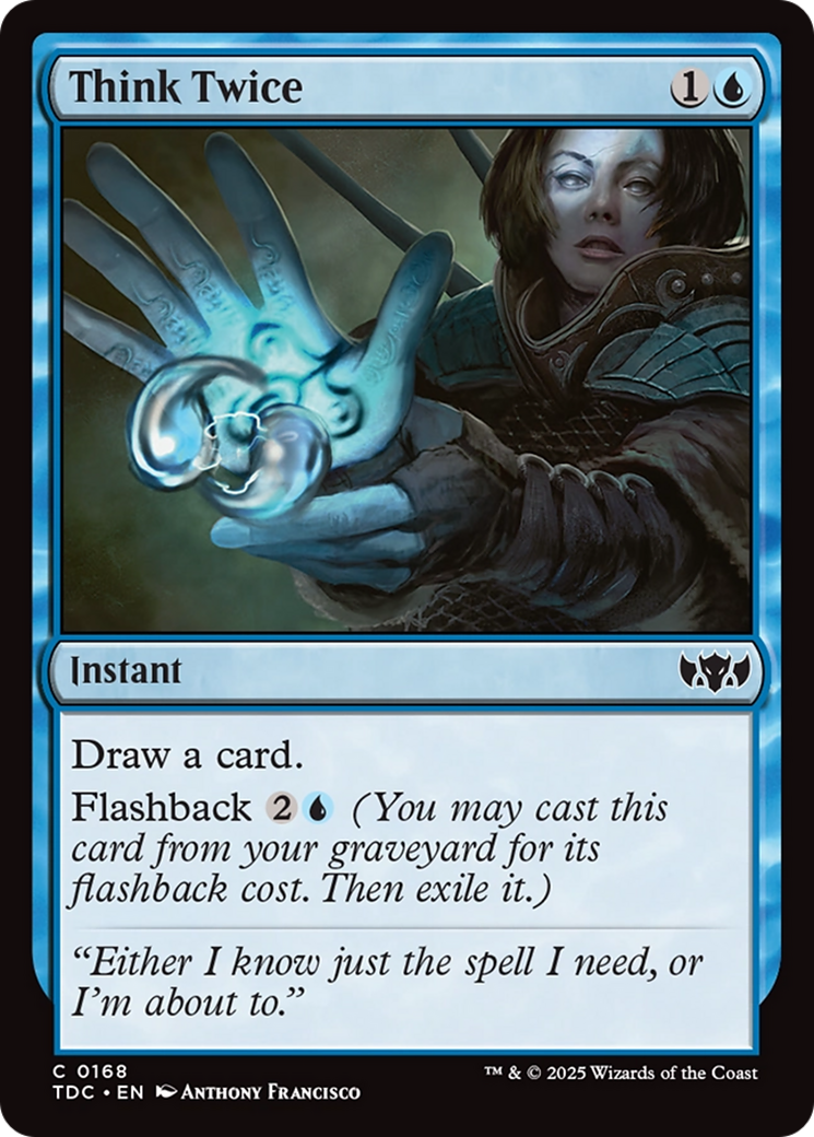 Think Twice [Tarkir: Dragonstorm Commander] | Deep Dive Games St. Marys