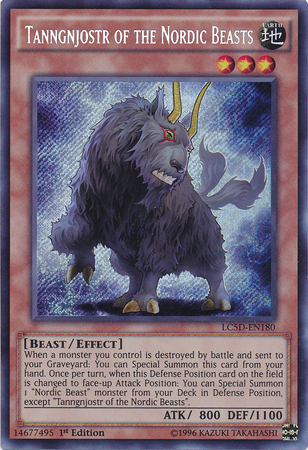 Tanngnjostr of the Nordic Beasts [LC5D-EN180] Secret Rare | Deep Dive Games St. Marys