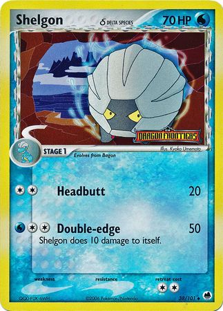 Shelgon (38/101) (Delta Species) (Stamped) [EX: Dragon Frontiers] | Deep Dive Games St. Marys