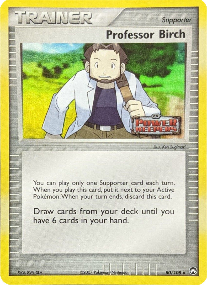 Professor Birch (80/108) (Stamped) [EX: Power Keepers] | Deep Dive Games St. Marys