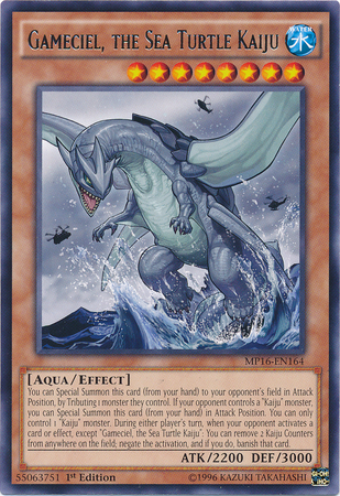 Gameciel, the Sea Turtle Kaiju [MP16-EN164] Rare | Deep Dive Games St. Marys