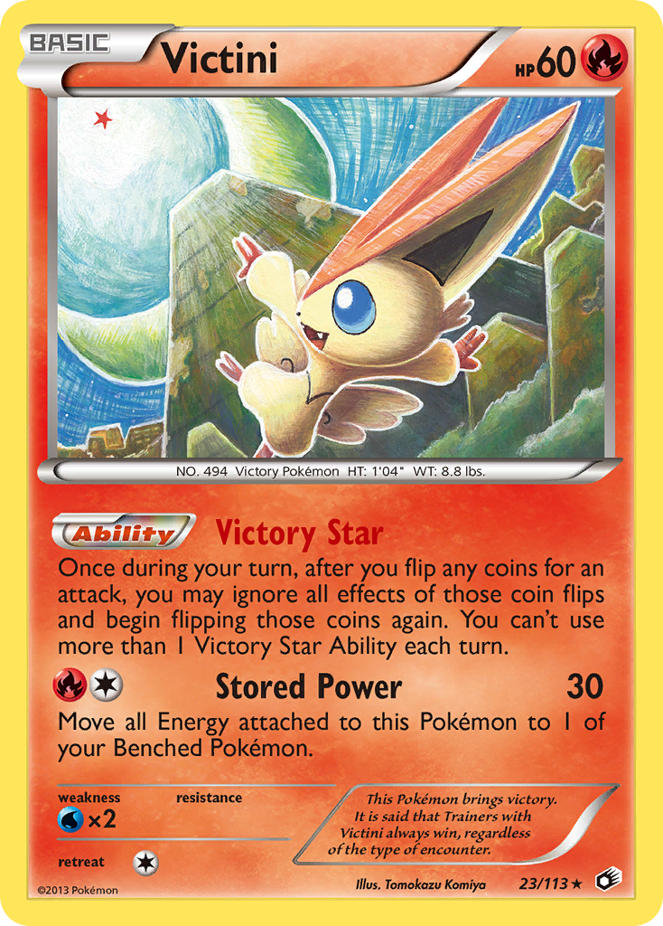 Victini (23/113) (Theme Deck Exclusive) [Black & White: Legendary Treasures] | Deep Dive Games St. Marys