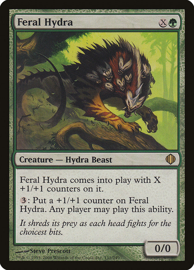 Feral Hydra (Oversized) [Oversize Cards] | Deep Dive Games St. Marys