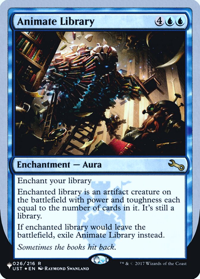 Animate Library (Unfinity Foil Edition) [The List] | Deep Dive Games St. Marys