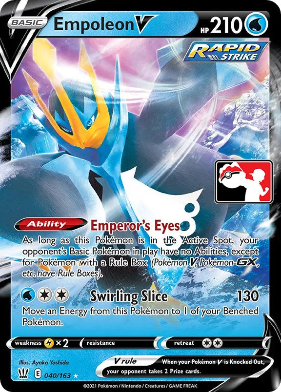 Empoleon V (040/163) [Prize Pack Series One] | Deep Dive Games St. Marys