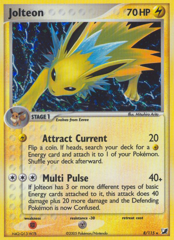 Jolteon (8/115) [EX: Unseen Forces] | Deep Dive Games St. Marys