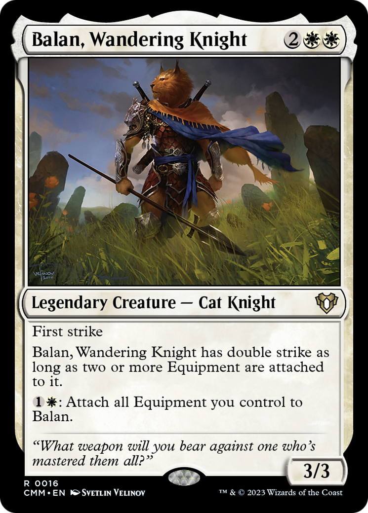 Balan, Wandering Knight [Commander Masters] | Deep Dive Games St. Marys