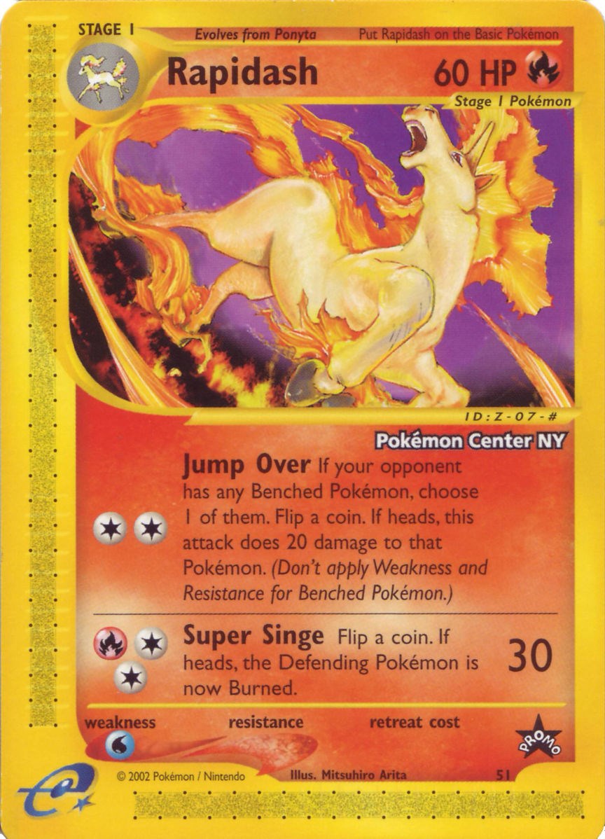 Rapidash (51) (Pokemon Center NY Promo) [Wizards of the Coast: Black Star Promos] | Deep Dive Games St. Marys