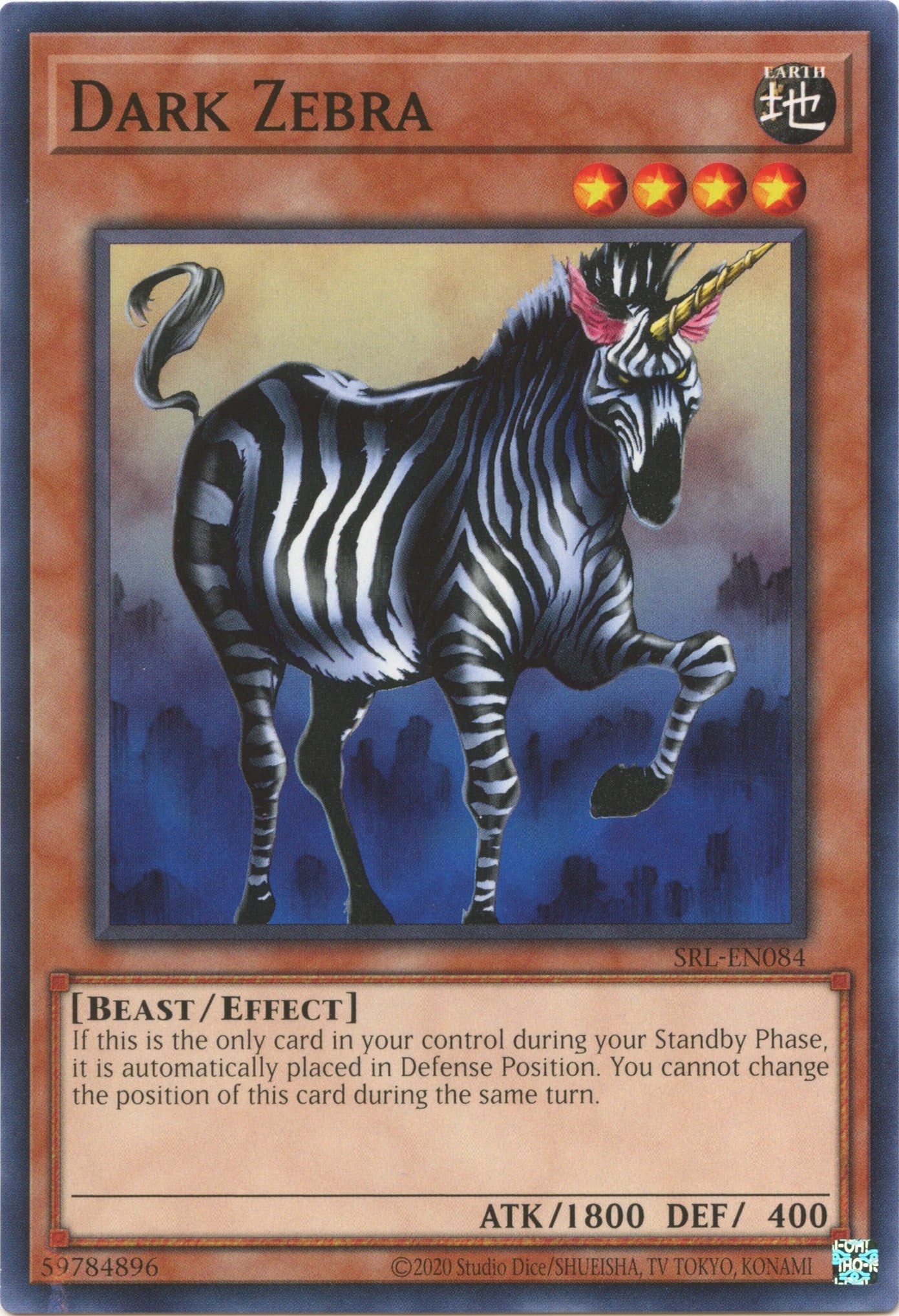 Dark Zebra (25th Anniversary) [SRL-EN084] Common | Deep Dive Games St. Marys