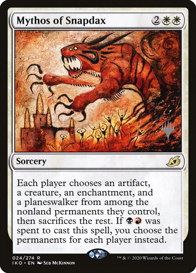 Mythos of Snapdax (Promo Pack) [Ikoria: Lair of Behemoths Promos] | Deep Dive Games St. Marys