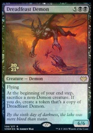 Dreadfeast Demon [Innistrad: Crimson Vow Prerelease Promos] | Deep Dive Games St. Marys