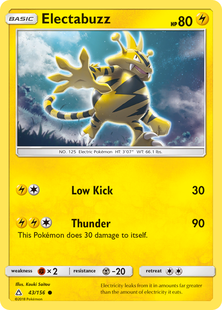 Electabuzz (43/156) [Sun & Moon: Ultra Prism] | Deep Dive Games St. Marys