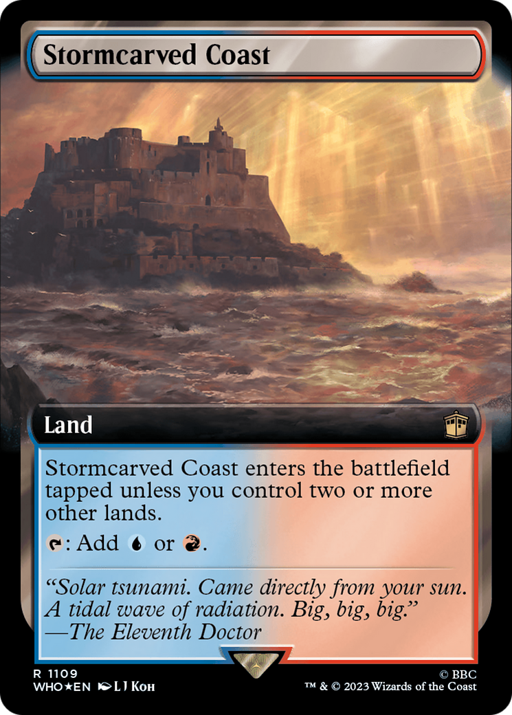 Stormcarved Coast (Extended Art) (Surge Foil) [Doctor Who] | Deep Dive Games St. Marys