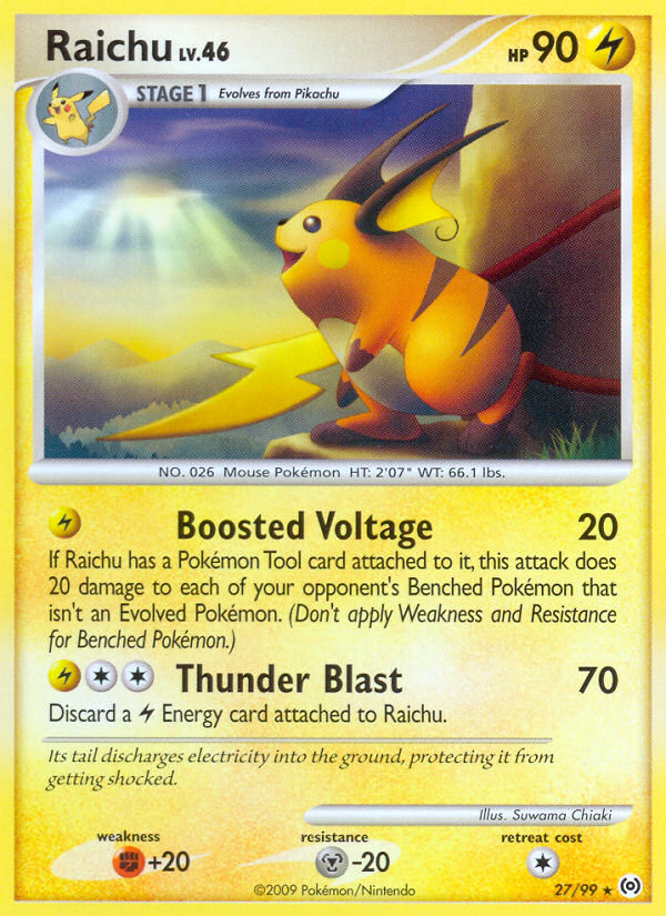 Raichu (27/99) [Platinum: Arceus] | Deep Dive Games St. Marys