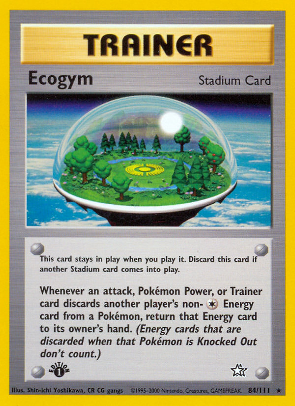 Ecogym (84/111) [Neo Genesis 1st Edition] | Deep Dive Games St. Marys