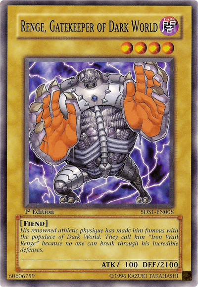 Renge, Gatekeeper of Dark World [5DS1-EN008] Common | Deep Dive Games St. Marys
