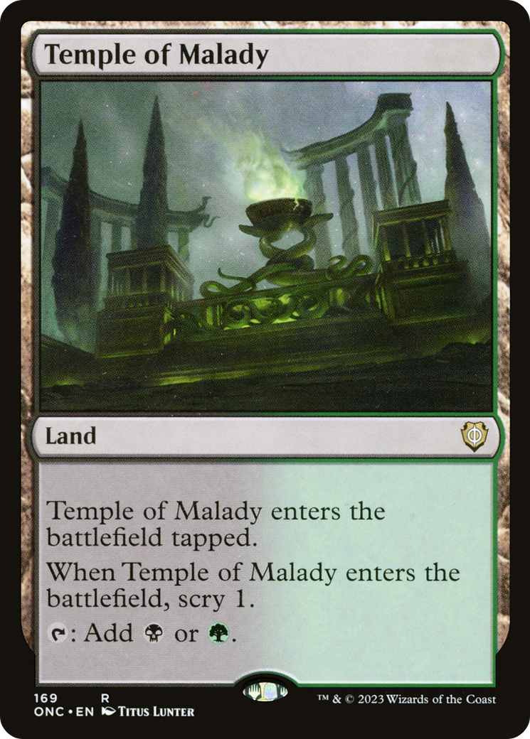 Temple of Malady [Phyrexia: All Will Be One Commander] | Deep Dive Games St. Marys