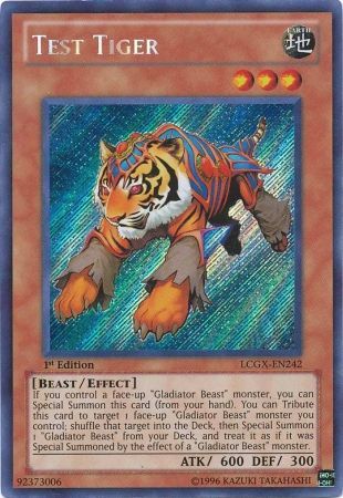 Test Tiger [LCGX-EN242] Secret Rare | Deep Dive Games St. Marys