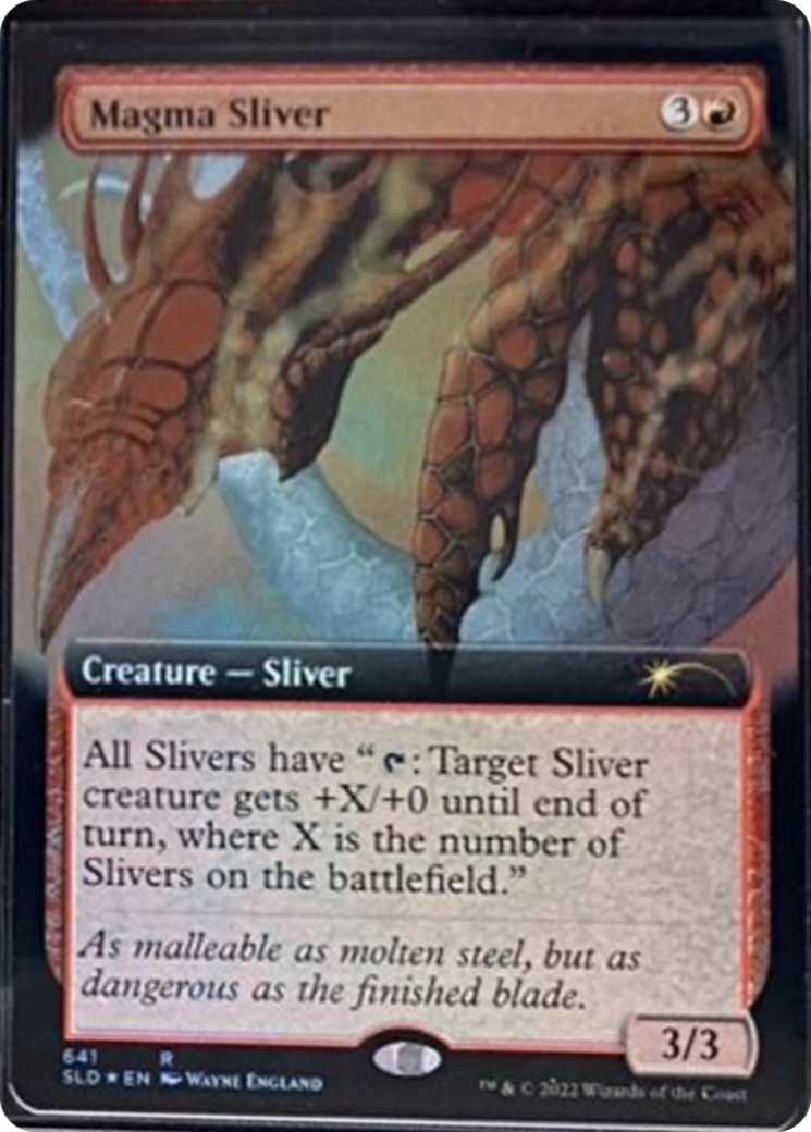 Magma Sliver (Extended Art) [Secret Lair Drop Series] | Deep Dive Games St. Marys