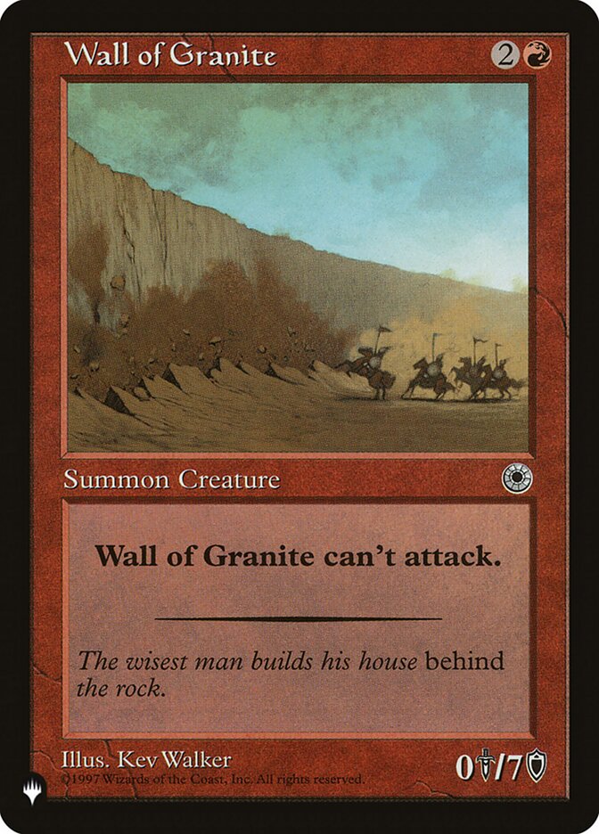 Wall of Granite [The List] | Deep Dive Games St. Marys