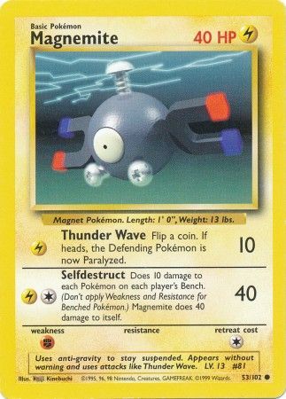 Magnemite (53/102) [Base Set Unlimited] | Deep Dive Games St. Marys